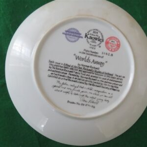 Norman Rockwell Knowles China Plate “Worlds Away” Sixth issue in the "Serious Business Series" - 2
