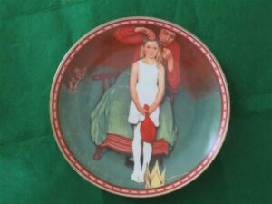 Norman Rockwell Knowles China Plate “Second Thoughts” Fifth issue in the "Serious Business Series" - 1