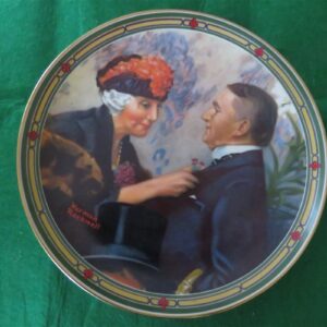Norman Rockwell Plate “Loves Reward” Edwin Knowles 1