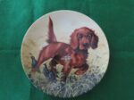 Edwin M Knowles Collector Plate "Missing the Point Irish Setter" by Lynn Kaatz Third issue in “Field of Puppies” series. 1