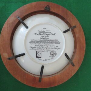 Collector Plate Knowles China Plate 1988 The Blue-winged Teal Duck Bart Jerner Living Nature 2