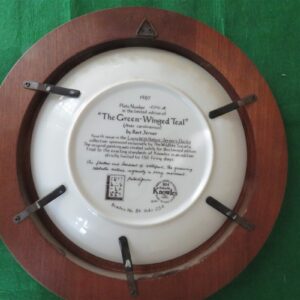 Vintage Collector Plate 1987 Knowles The Green Winged Teal  2