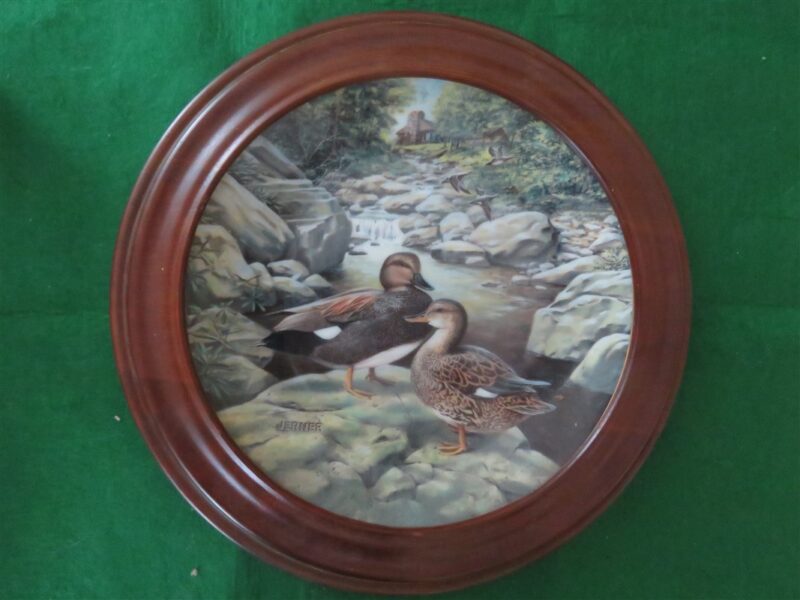 Vintage Collector Plate, Edwin Knowles China, By Bart Jerner, The Gadwall" 1