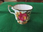 Staffordshire Elizabethan Jacobean Teacup and Saucer 1940’s Floral pattern. 8