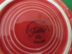 Flat Cup & Saucer by Homer Laughlin Fiesta Pattern Scarlet Red Color 4