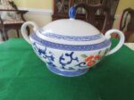 Ralph Lauren Mandarin Blue Covered Vegetable Bowl Casserole Soup Tureen 2