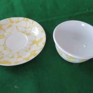 Yellow Clover Cup & Saucer Royal China Cavalier Ironstone 2