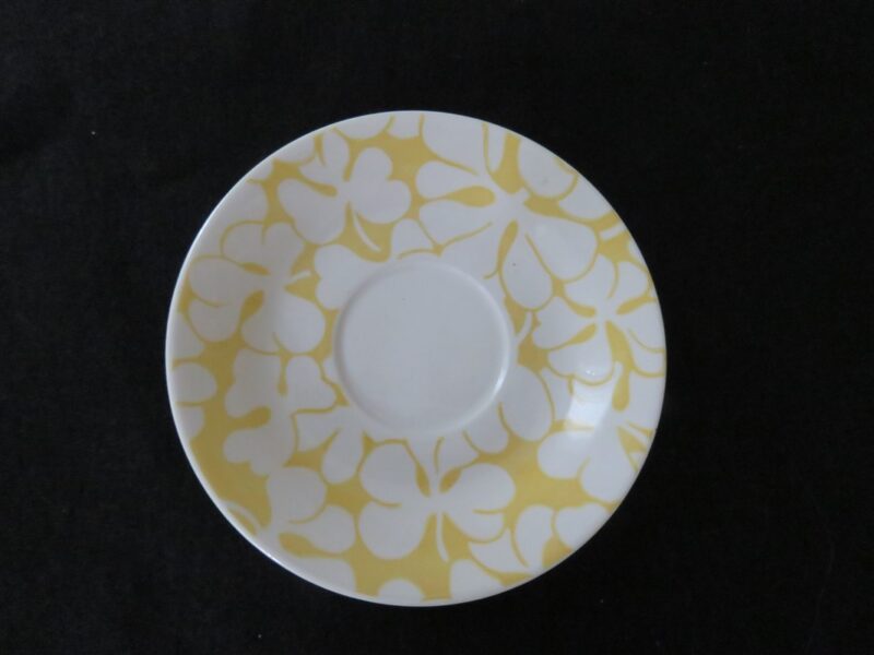 Yellow Clover Saucer Royal China Cavalier Ironstone 1