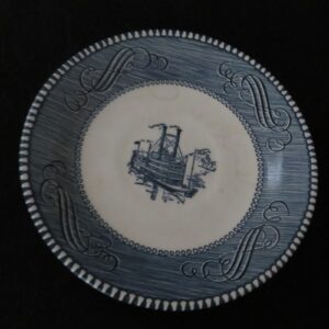 Currier & Ives Bread Plate by Royal China USA River Boat scene. 1