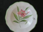 Vietri Made In Italy Pasta Bowl Pink Floral Design 12