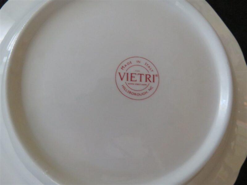 Vietri Made In Italy Pasta Bowl Pink Floral Design 13