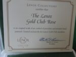 Lenox Flower Porcelain Figurine "The Lenox Gold Rose Club" 3