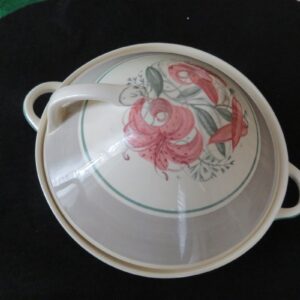 Vintage Susie Cooper Crown Works Burslem Serving Dish Casserole w/ Lid 2