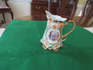 Creamer Hand Painted Porcelain Victorian Antique Maker’s Mark B Germany. 1