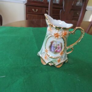 Creamer Hand Painted Porcelain Victorian Antique Maker’s Mark B Germany. 1