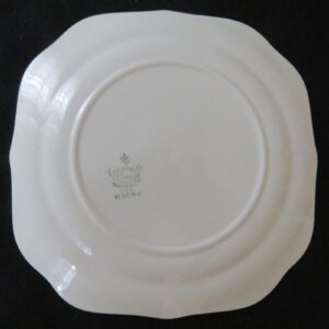 Homer Laughlin Eggshell Nautilus Rhythm Rose 2 Square salad plate 2