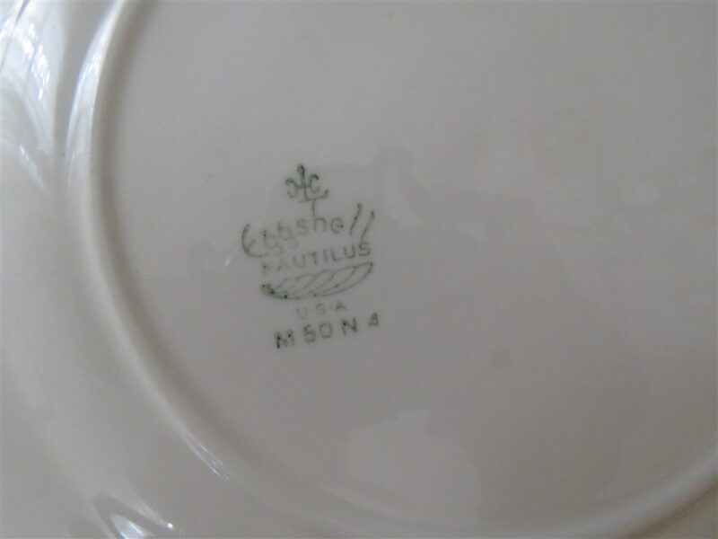 Homer Laughlin Eggshell Nautilus Rhythm Rose 2 Square salad plate 3