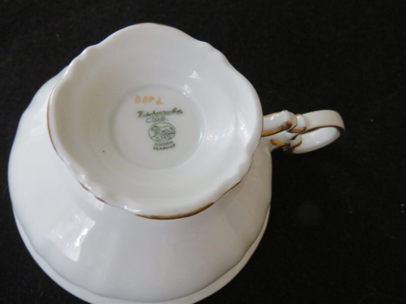 Vintage Hutschenreuther Selb Brighton pattern 1930's Footed cup. 3