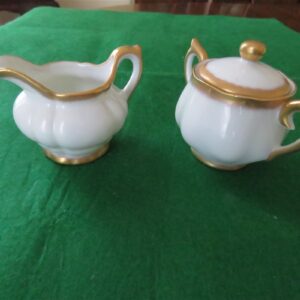 Vintage Hutschenreuther Selb Small Creamer & Sugar Bowl Brighton pattern 2