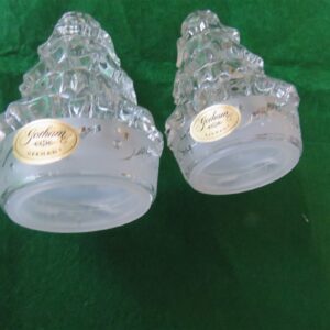 Gorham Holiday Traditions Crystal Salt and Pepper Set 2