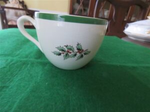 Flat Cup Set of 3 cups Christmas tree pattern 1