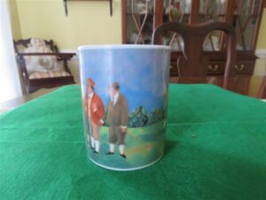 Links Series Mug Eschenbach Porcelain Germany for the Guy Buffet Collection  "A Perfect Putt". 4