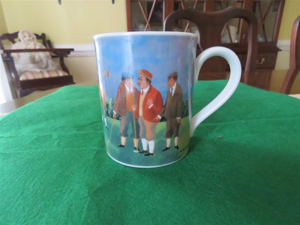 Links Series Mug Eschenbach Porcelain Germany for the Guy Buffet Collection  "A Perfect Putt". 5