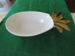 Patio Party by Rosanna White Ceramic w/ Gold Pineapple Bowl 3