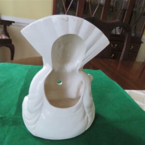 Buddha Statue Flower Vase White Ceramic 2
