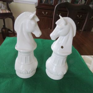 Horse Head Flower Vase White Ceramic 1