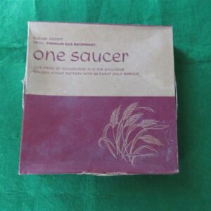 Duz Detergent Golden Wheat Saucer. This is very rare. 1