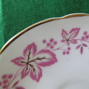 Saucer Regency Bone China Gold ring. Scalloped rim. 2