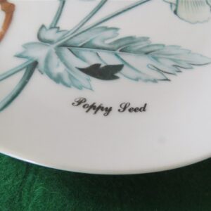 Horchow Collection Botanicals and Herbs Luncheon Plate Poppy Seed 2