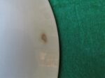 Dinner Plate Vernonware by Metlox Bel Air pattern Green and brown lines. 4