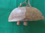 Wooden Camel Cow Bell Hand carved. 2 clappers 4