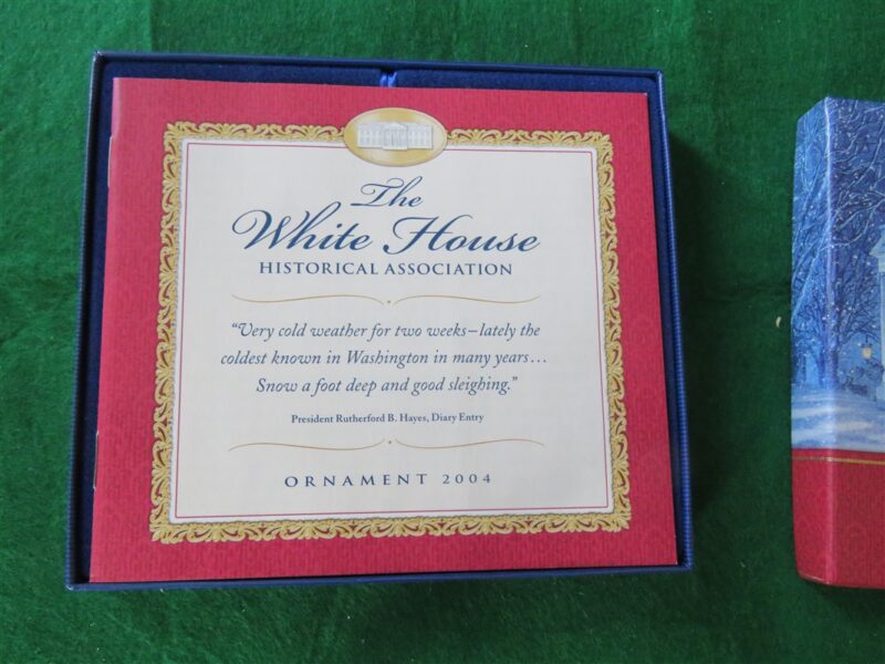 2004 White House Christmas Ornament, A First Family's Sleigh Ride 2