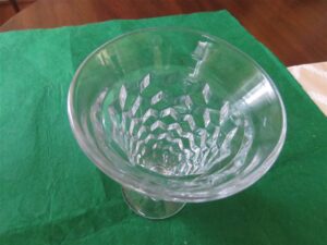 Fostoria American Clear Water Goblet Heavy Pressed Patterned Glass 2