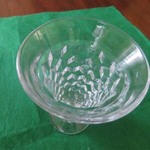 Fostoria American Clear Water Goblet Heavy Pressed Patterned Glass 2