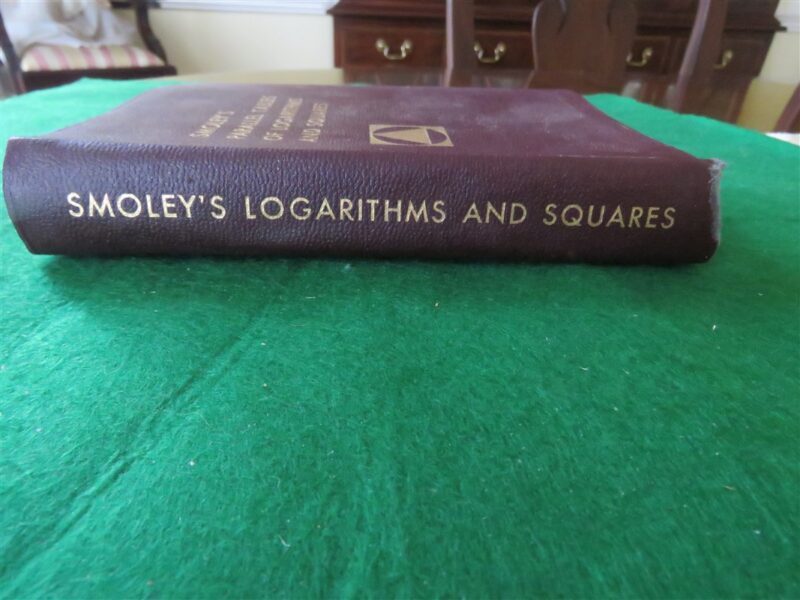 Smoley’s Parallel Tables of Logarithms and Squares 2