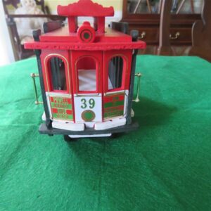 Ghirardelli Chocolate Cable Car Model, Wood with Brass Trim, 2