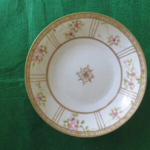 Nippon Footed Bowl Hand Painted Three Footed Bowl 1