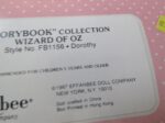 Vintage Effanbee Story Book Collection "Wizard of Oz – Dorthy 16