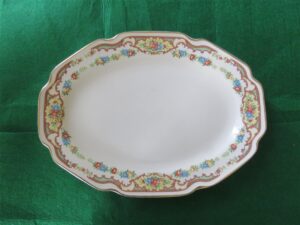  Mount Clemens Pottery Platter Mildred floral pattern, 1