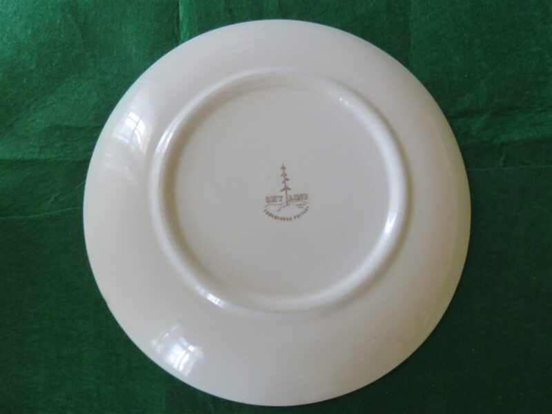 Dinner Plate Canonsburg Pottery Sky Line Wild Clover 3