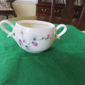 Sugar Bowl Canonsburg Pottery Sky Line Wild Clover 1