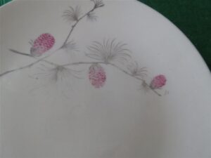 Dinner Plate Canonsburg Pottery Sky Line Wild Clover 2