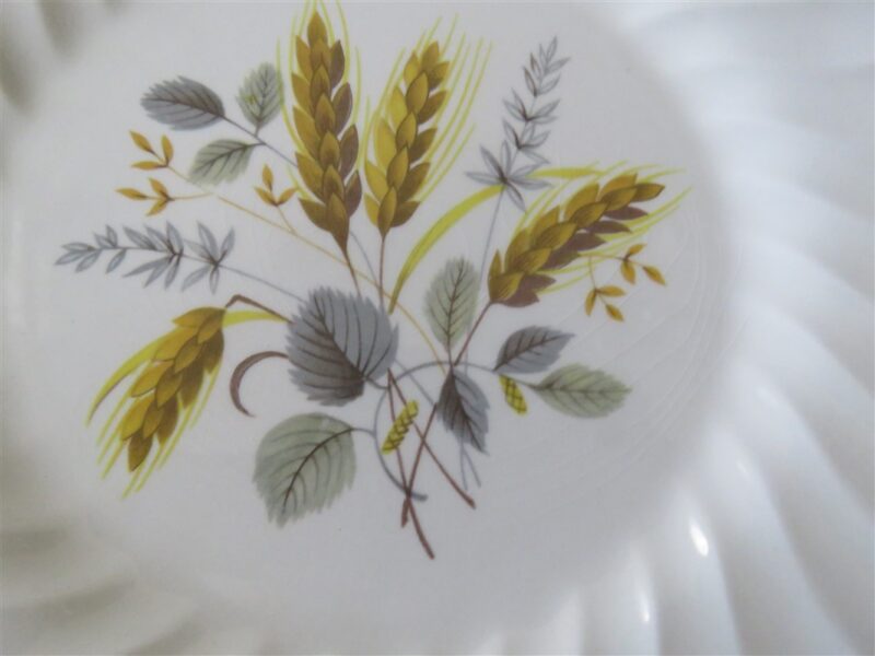 Myott Staffordshire Ironstone Dinner Plate. Wheat pattern. 2