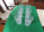 Highball Glasses. Set of 6 glasses. Leaded glass. 6