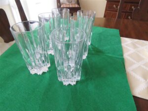 Highball Glasses. Set of 6 glasses. Leaded glass. 7