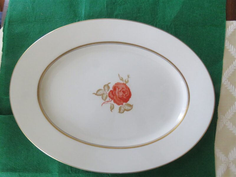 Oval Serving Platter Castleton China June Pattern 1